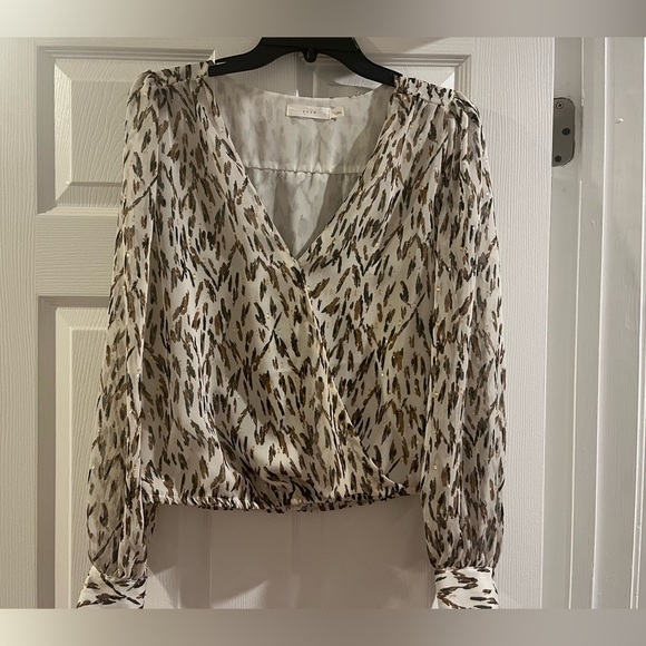 Lush Tops - Lush draped crossover blouse